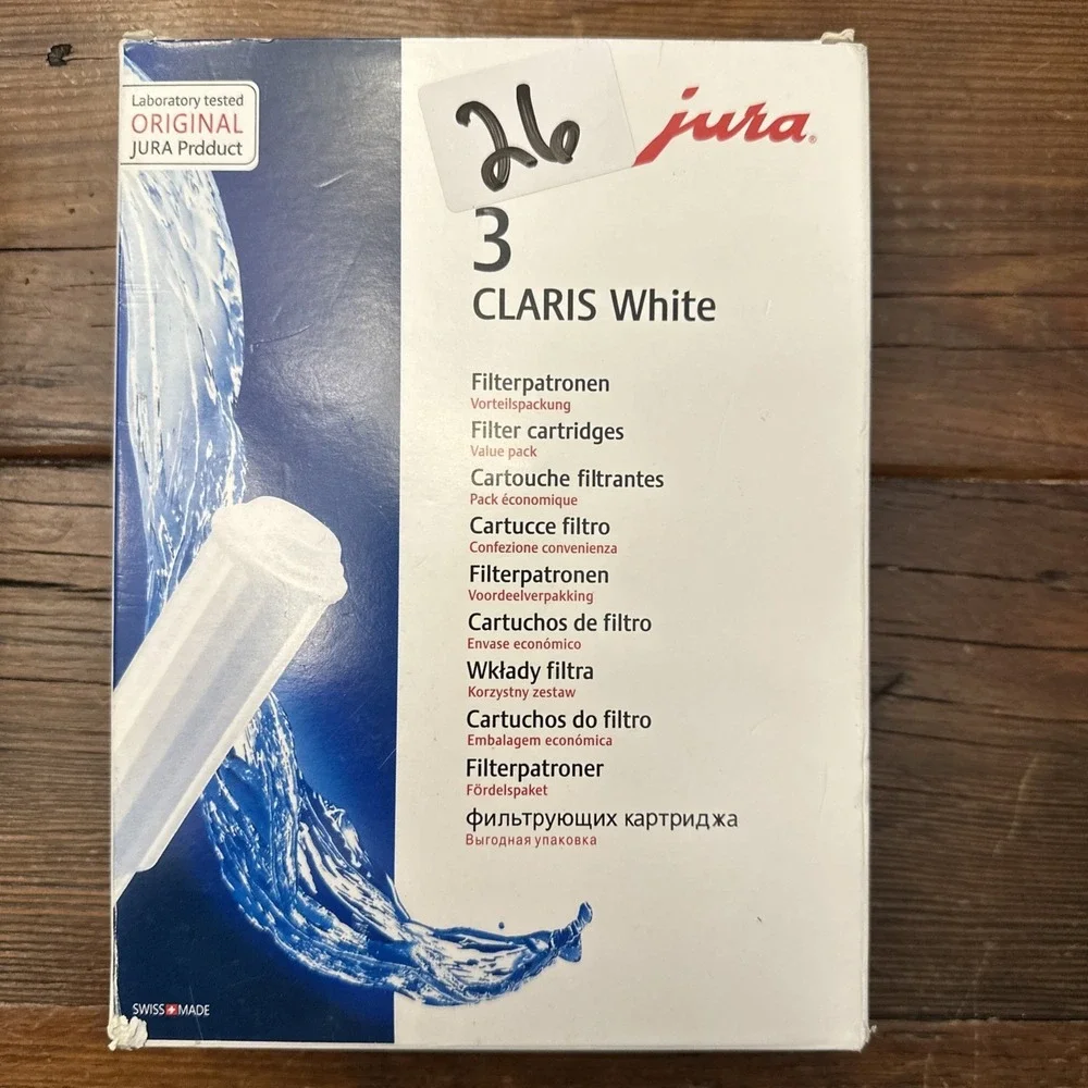 New Sealed Genuine JURA Claris White 3-Pack Filter Cartridge